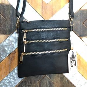 Black satchel purse